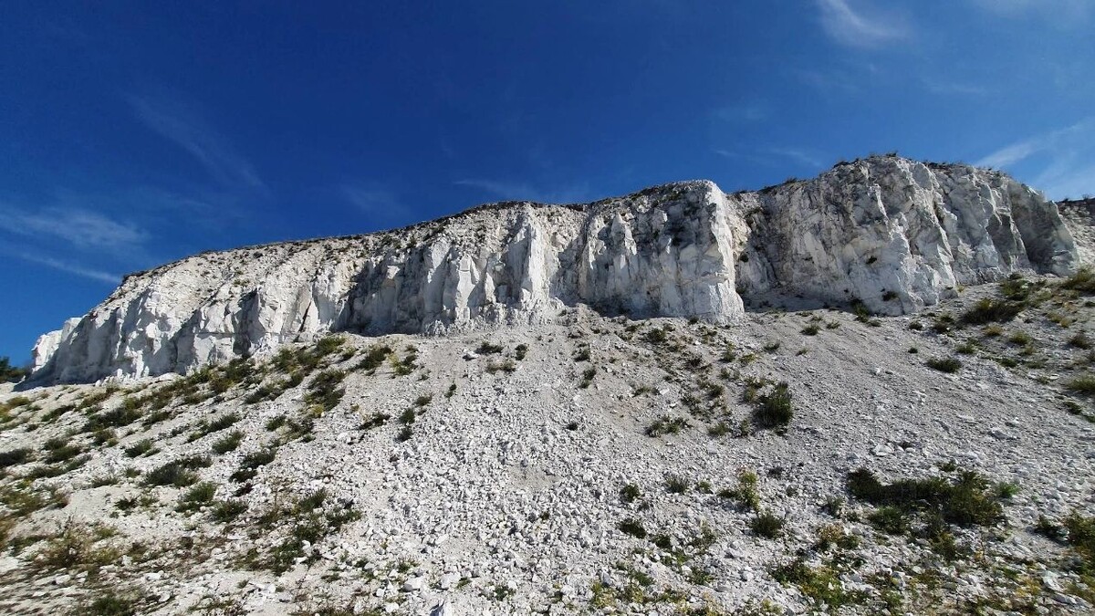    Меловые горы в селе Каменка. Фото: Oleksandr Kholodov/google.com/maps