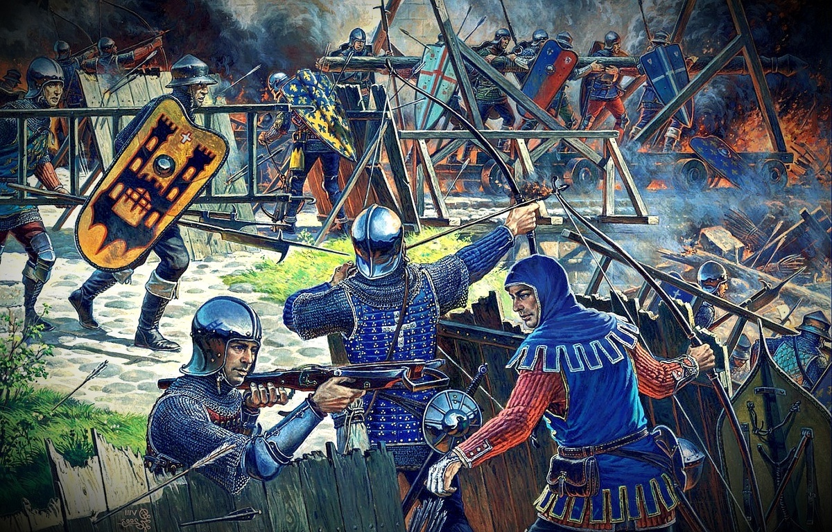 Столетняя война. Изображение взято с Яндекс картинок.