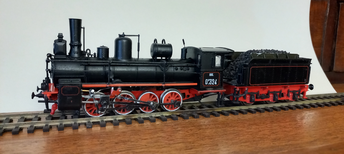 Паровоз Ов324 от МОДИМИО переделанный в ходовой