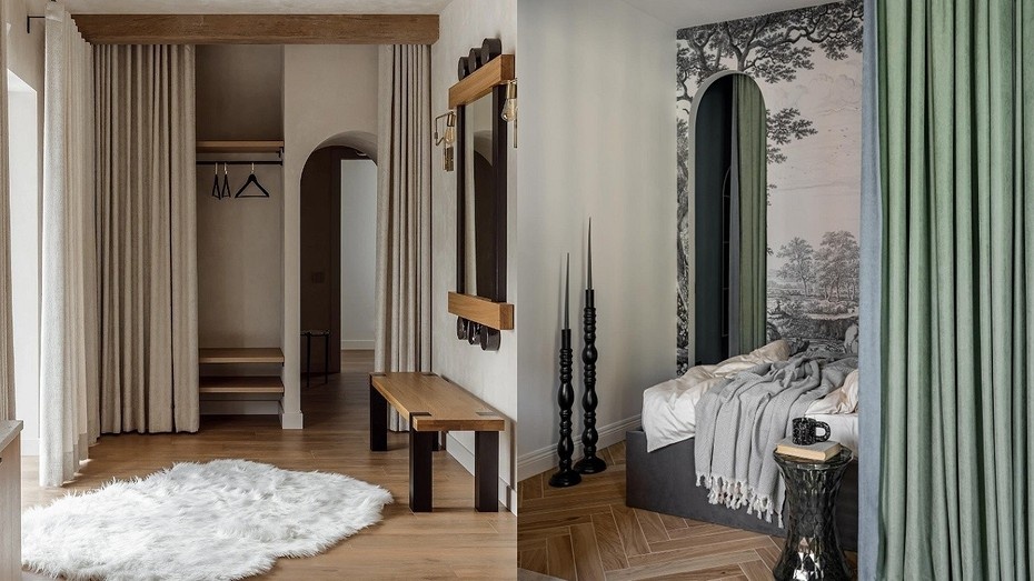 Слева проект Татьяны Бабенко. Справа соцсети дизайнера kolesdesign