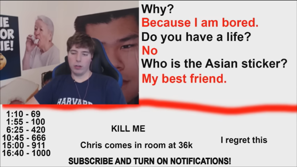 Джимми считает до 100.000. Это заняло 40 часов.