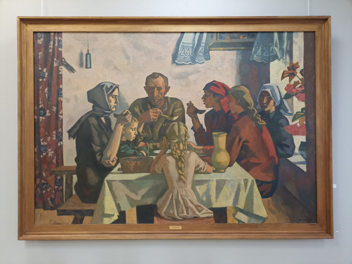 Семья. 1945 год. 2007 (авторское повторение картины 1958-67 гг.)