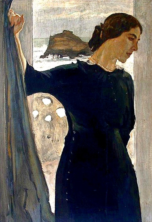 Серов Валентин Александрович, «Портрет Марии Цетлиной», 1910., холст, темпера, масло. © Christie’s Images