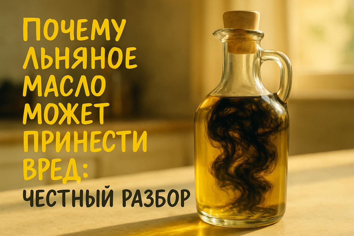 Разбор вреда и пользы льняного масла.