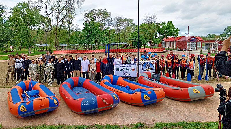    В Курганинске прошли соревнования по рафтингу