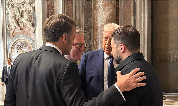 Европа — и Украина — потеряны без Трампа. (Источник: Пресс-служба президента Украины/Getty).