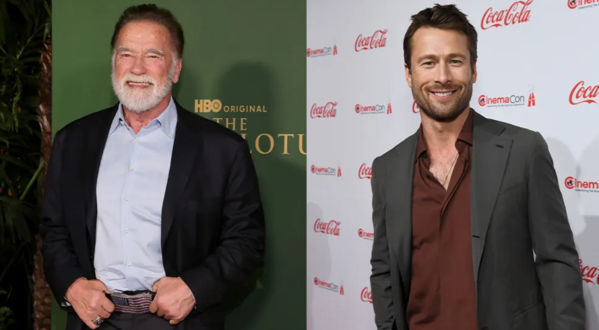 Арнольд Шварценеггер и Глен Пауэлл