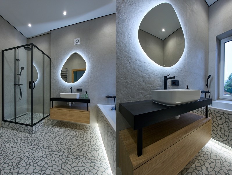 современный дизайн ванной комнаты