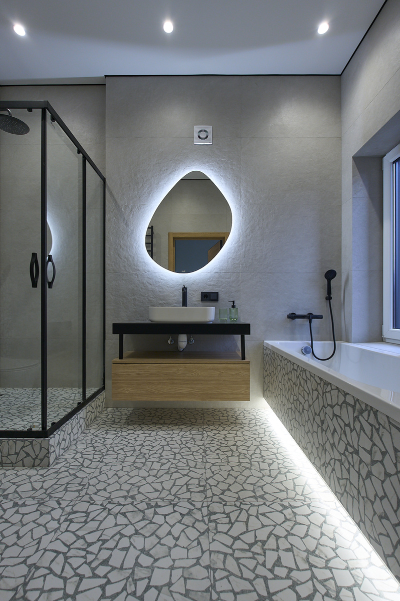 современный дизайн ванной комнаты