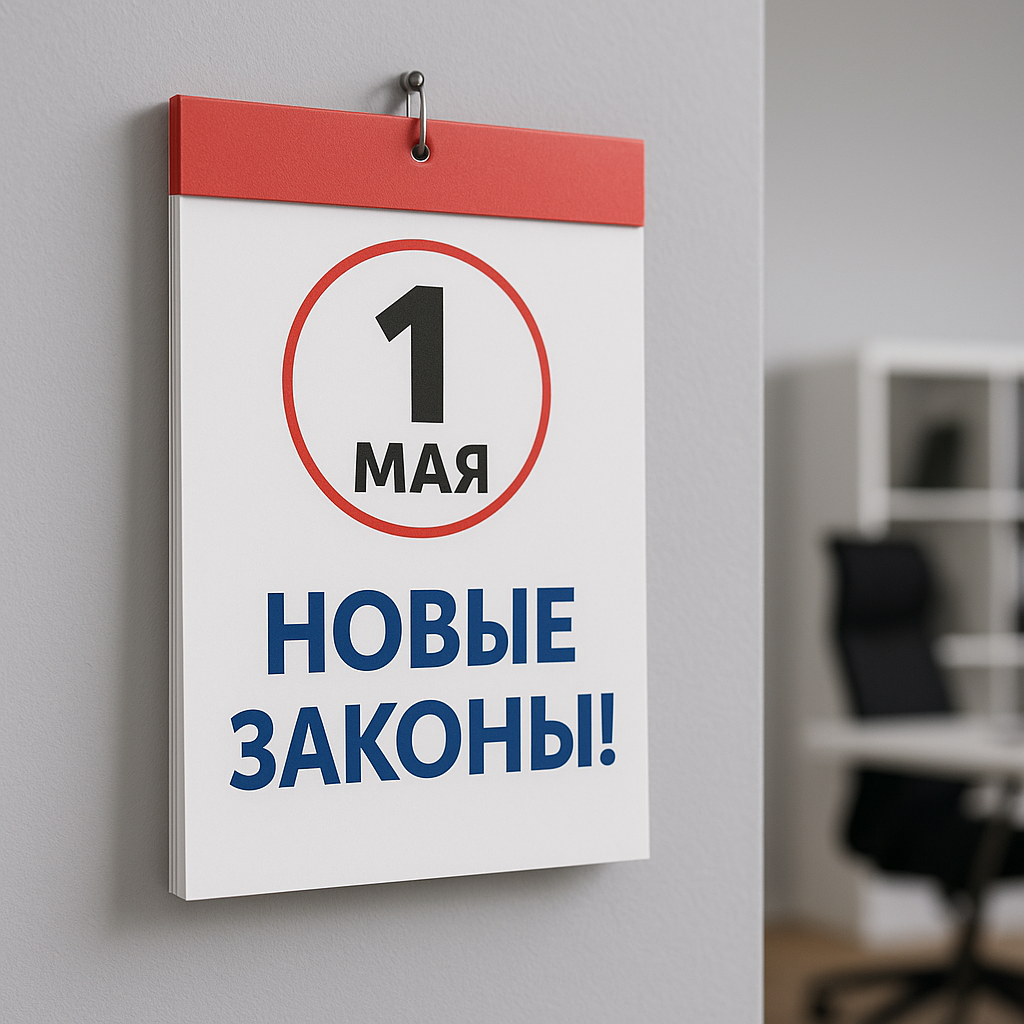 Ключевые изменения в законах с 1 мая 2025 года: что важно знать каждому.