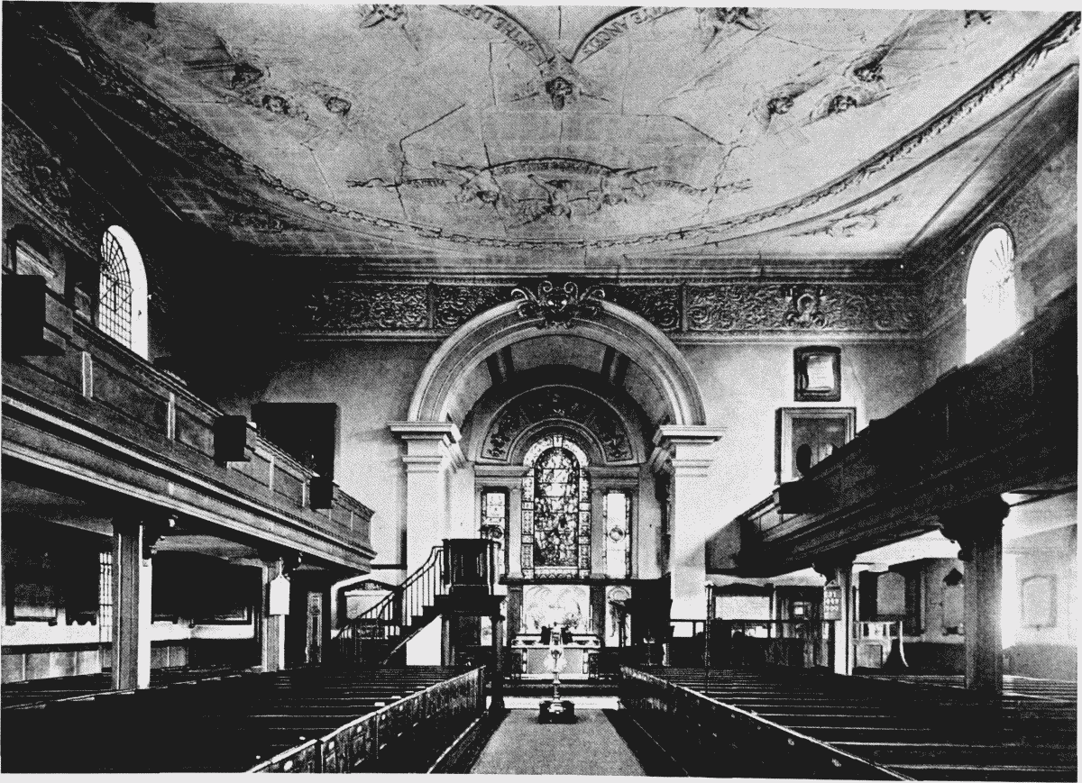 
Церковь Святого Георгия, вид изнутри , 1941 год