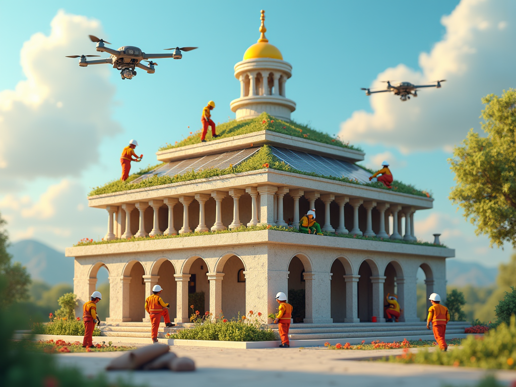    Как великие императоры преобразили бы дворцы с помощью современных кровельных технологий: от солнечных панелей до живых крыш Rafael