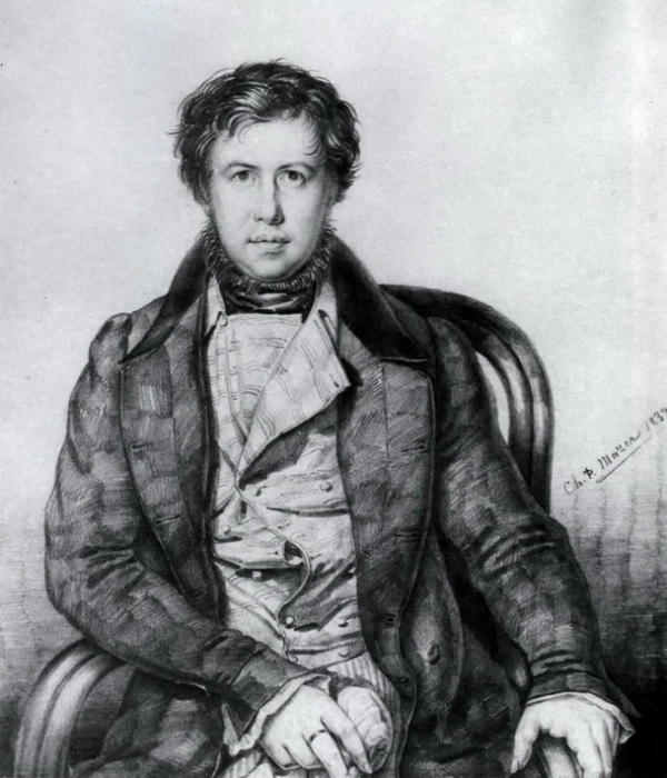 Портрет Павла Нащокина. Взято из открытых источников 