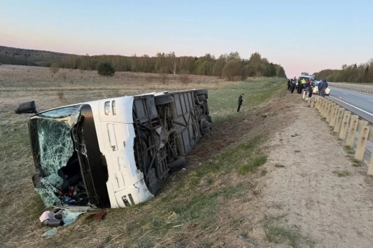    Стало известно, почему перевернулся автобус с туристами под Александровом
