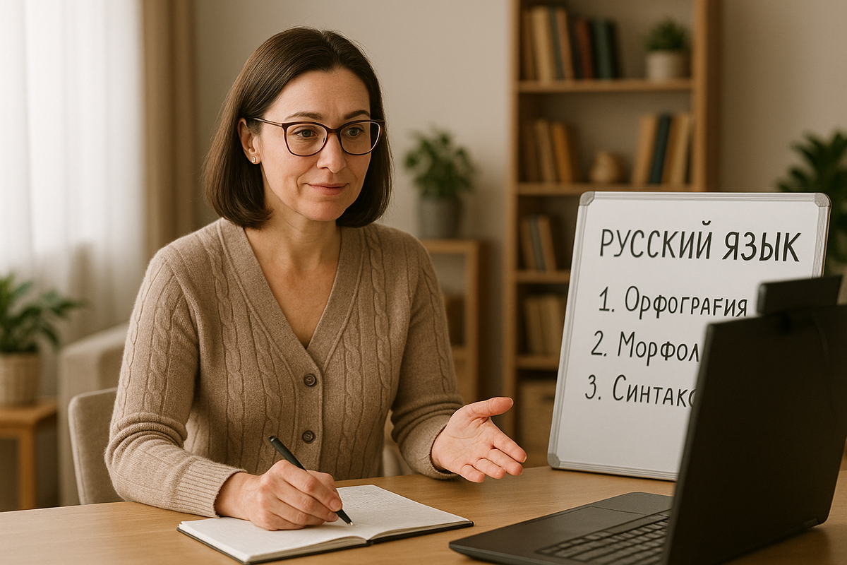 преподаватель русского языка и литературы для школьников 