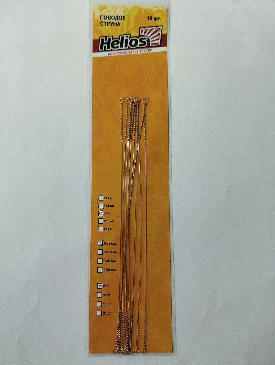 Поводок струна без вертлюга. Фото автора Калачева А.В.