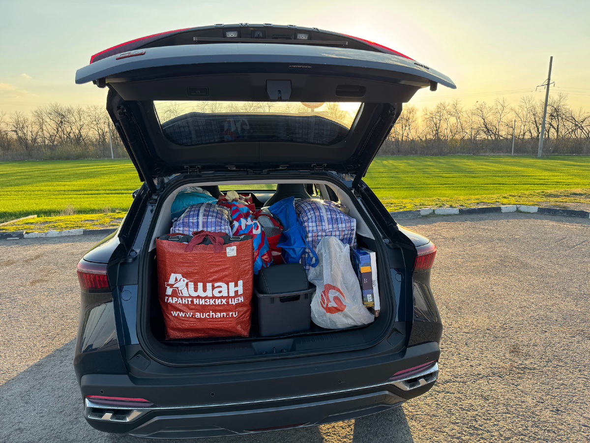 Такова была загрузка машины... Фото автора