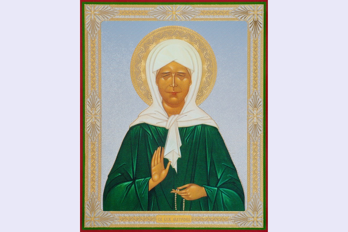 Блаженная Матрона Московская (Матрона Дмитриевна Никонова), икона. Источник: hramikona / Shutterstock📷

