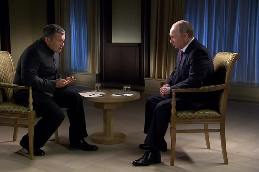 Путин и Соловьев. Интервью