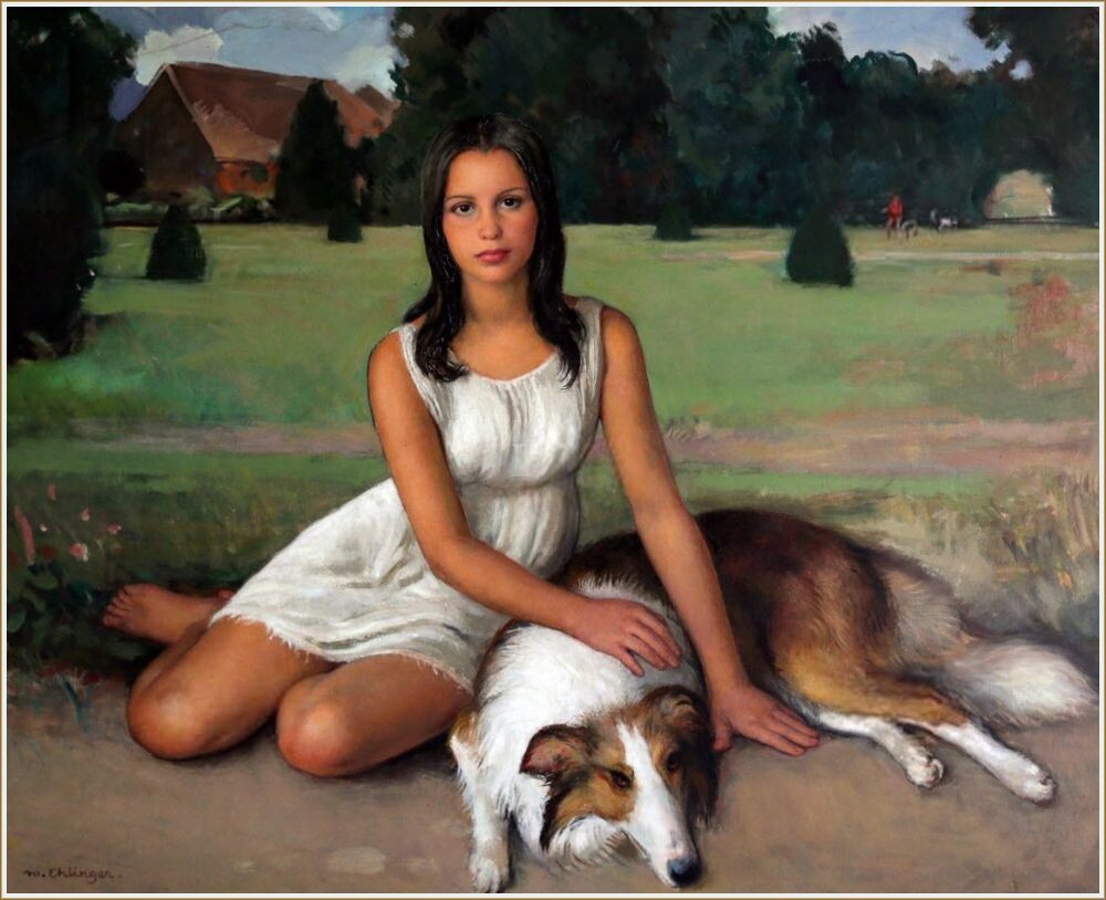 КАРТИНА ХУДОЖНИКА МОРИСА ЭЛИНЖЕ / Maurice Elhinger (1896 -1981) Франция