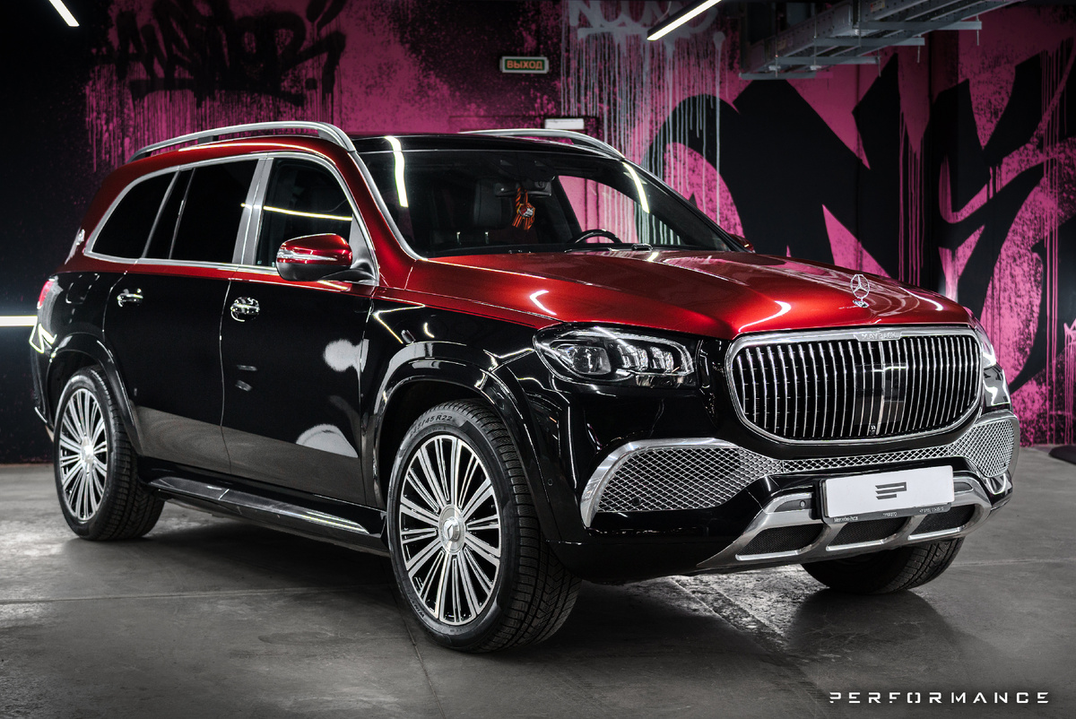 Оклейка автомобиля в два цвета