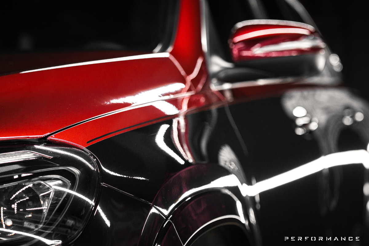 Оклейка  Mercedes в антигравийную пленку спб