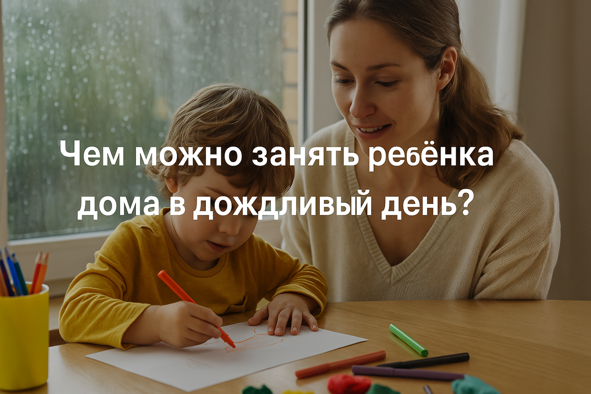 Чем можно занять ребёнка дома в дождливый день? Полный гид для родителей