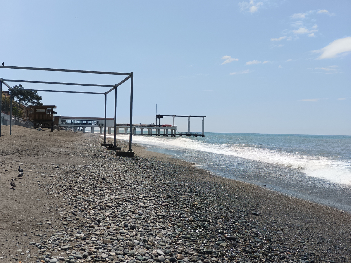 Адлер, пляж "Огонёк-2", 28.04.2025