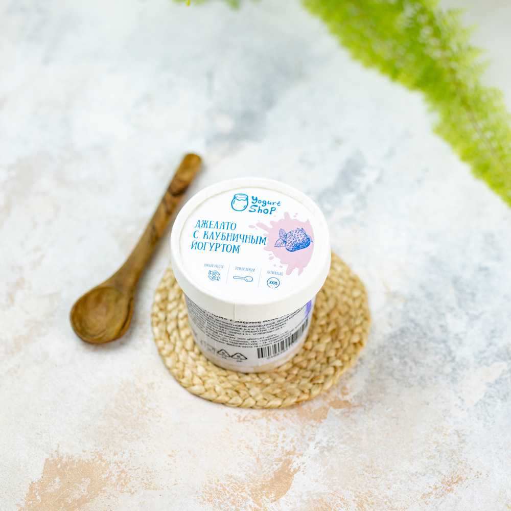 Джелато с клубничным йогуртом Йогурт Шоп