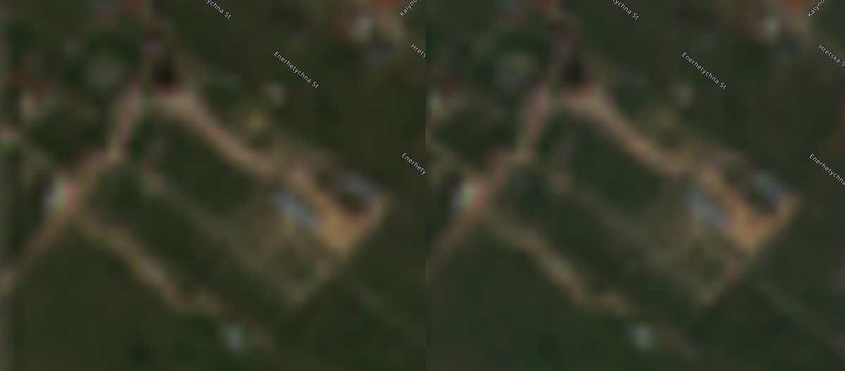 Космоснимки ПС 150/35 кВ ХНПЗ от 20 и 23.04.2025