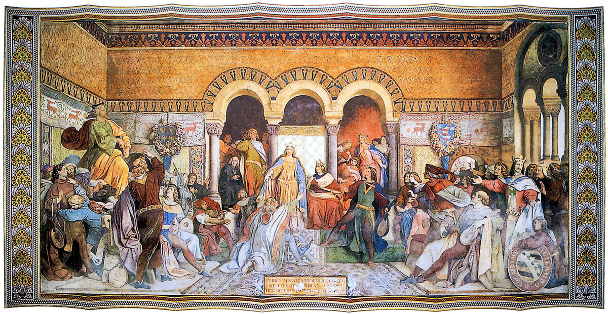 Wartburg Saengerwettstreit. Мориц фон Швинд (1804—1871)