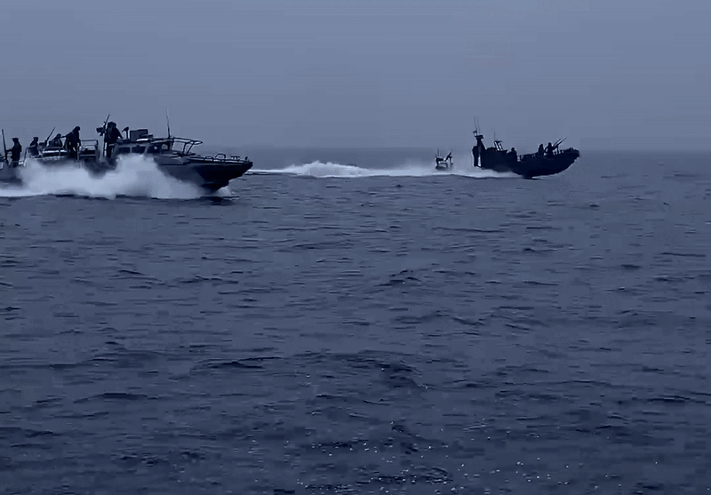 Шведский десантно-штурмовой катер CombatBoat 90 на службе ВСУ, апрель 2025 г. Источник: ТГ-канал "Два майора"