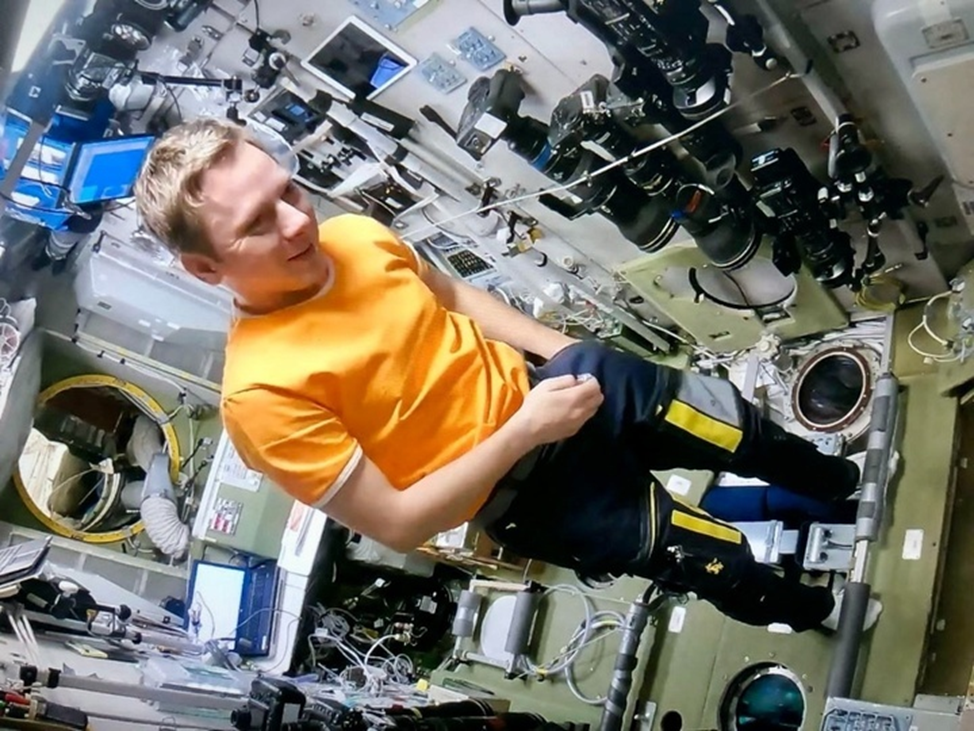 Кирилл Песков в СМ «Звезда». Фото: Роскосмос