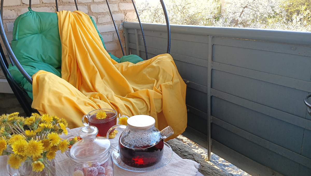 Весеннее чаепитие. Фото автора