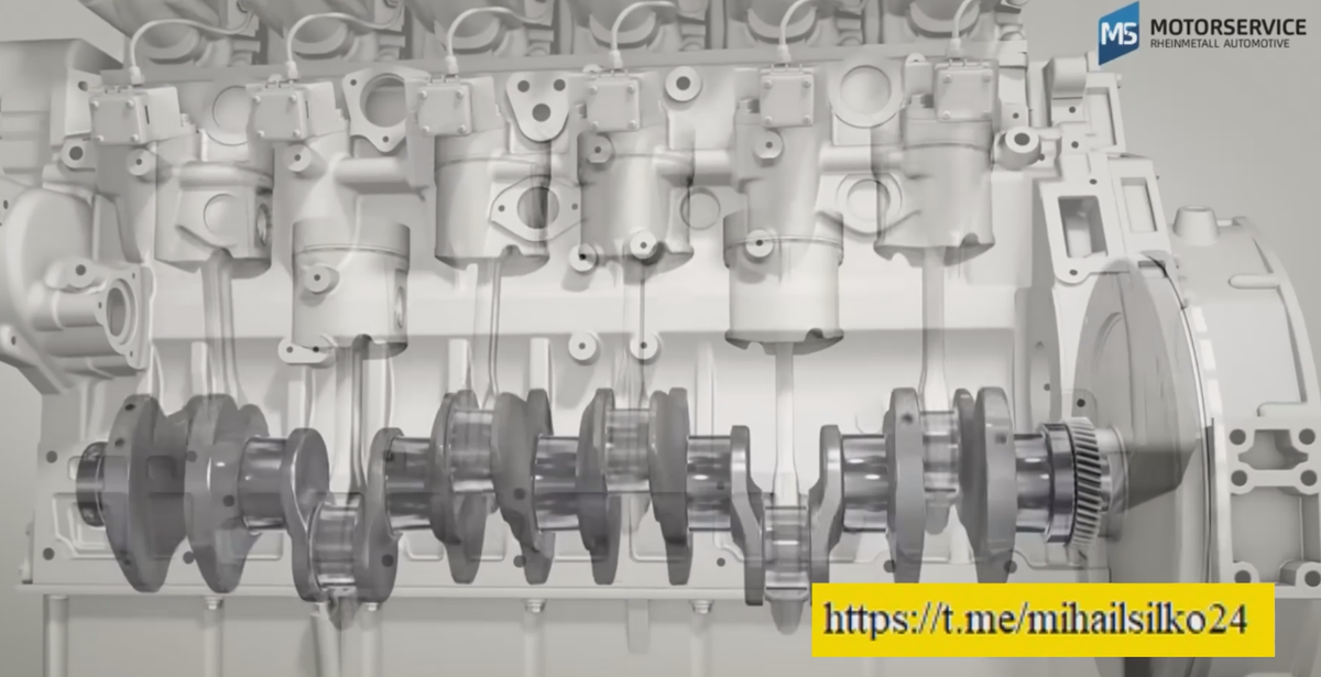 Задача шатунно-поршневой группы - преобразование поступательного движения поршня во вращательные движения коленвала. 