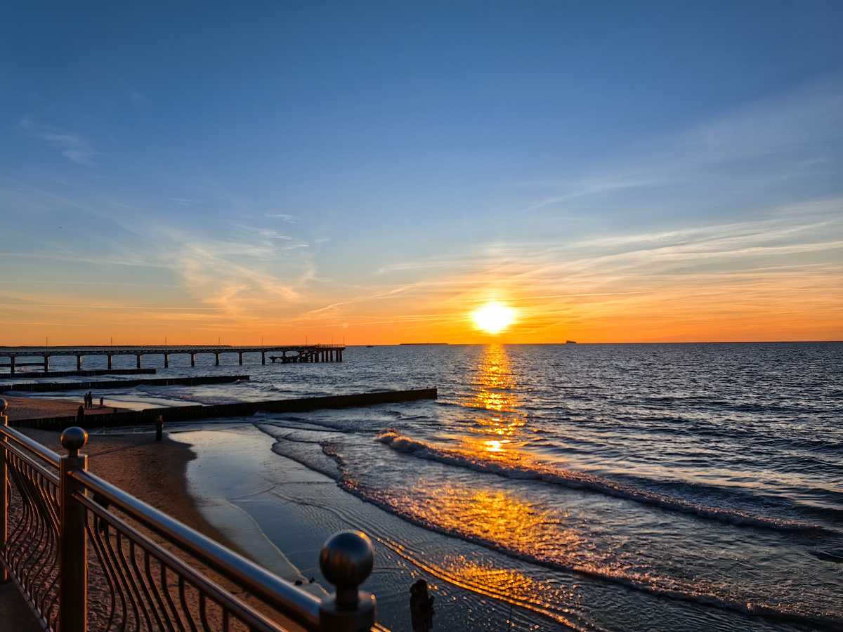 Вечернее побережье Зеленоградска