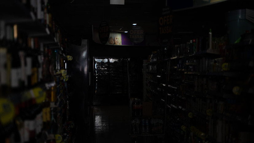 Блэкаут в Европе выглядит так