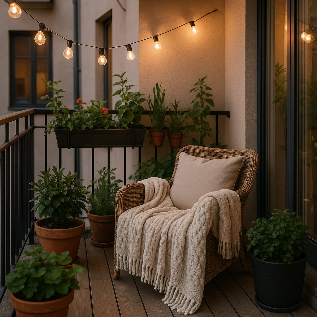 5 простых идей для уюта на балконе или лоджии