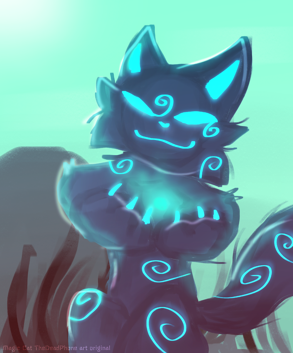 Что-то колдует