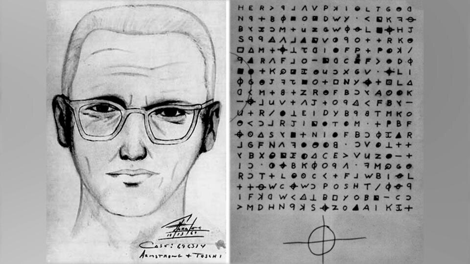 Изображение загадочного маньяка и шифра 