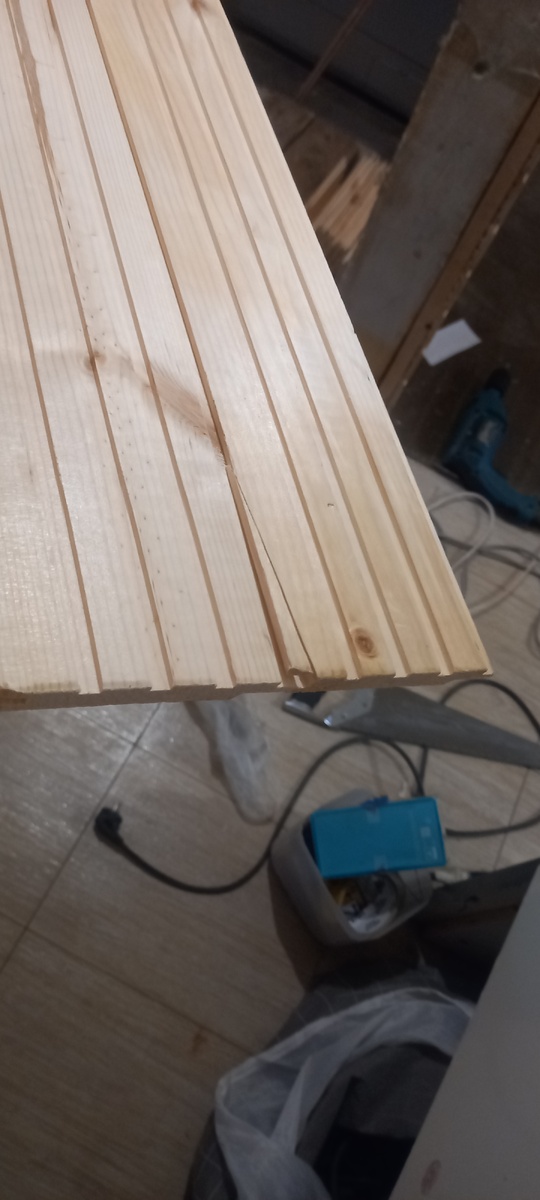 Вагонка-вид с изнанки.