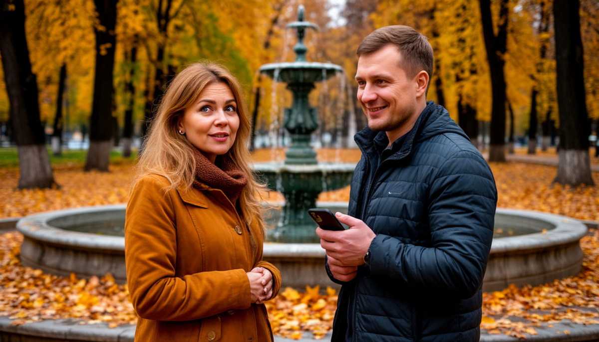 Встреча у фонтана