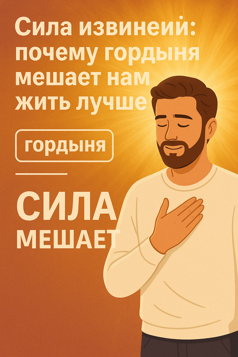 Гордыня - это то, с чем я сейчас сам борюсь
