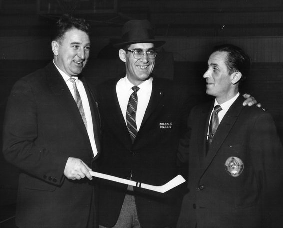 1960 год. Советский тренер Анатолий Тарасов в Колорадо Спрингс