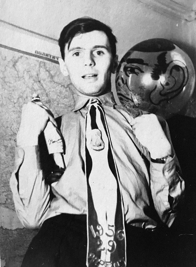 Андрей Зализняк после возвращения из Парижа, 1957 год