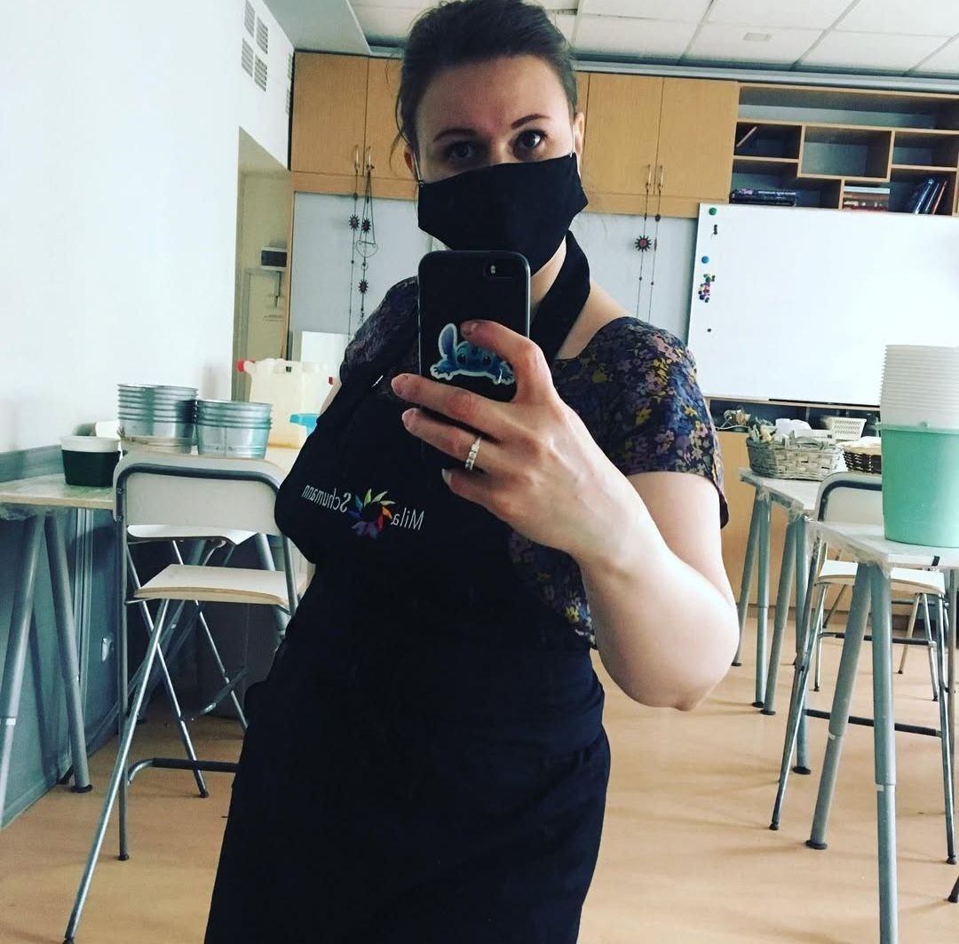 2020-й год, курсы флористики. Фото из личного архива автора.