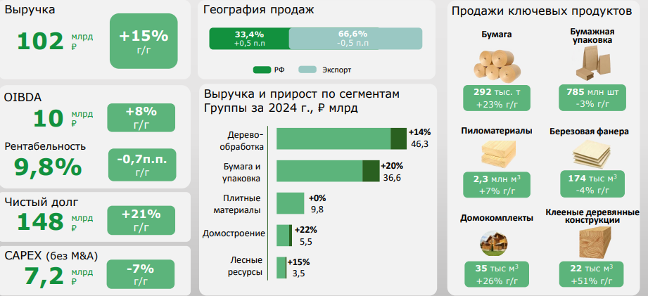 Сегежа отчетность 2024 год