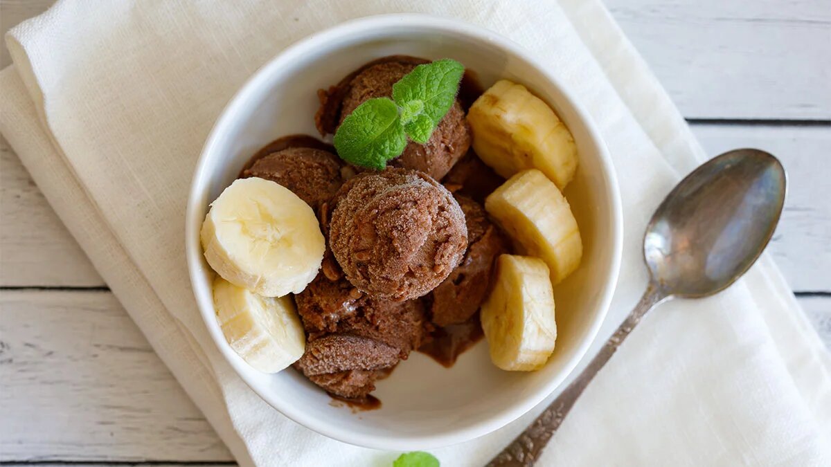 Твороджное мороженое без сахара