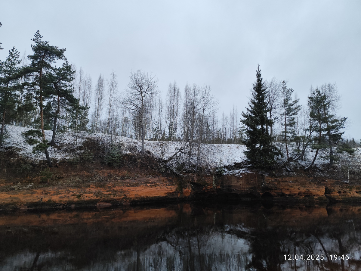 омут на реке.