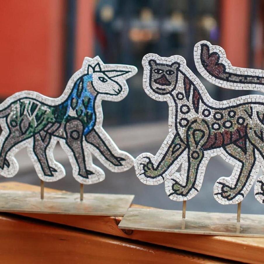 Выставка "Звери и мифы: от античных мозаик к московским изразцам".  mos.ru 